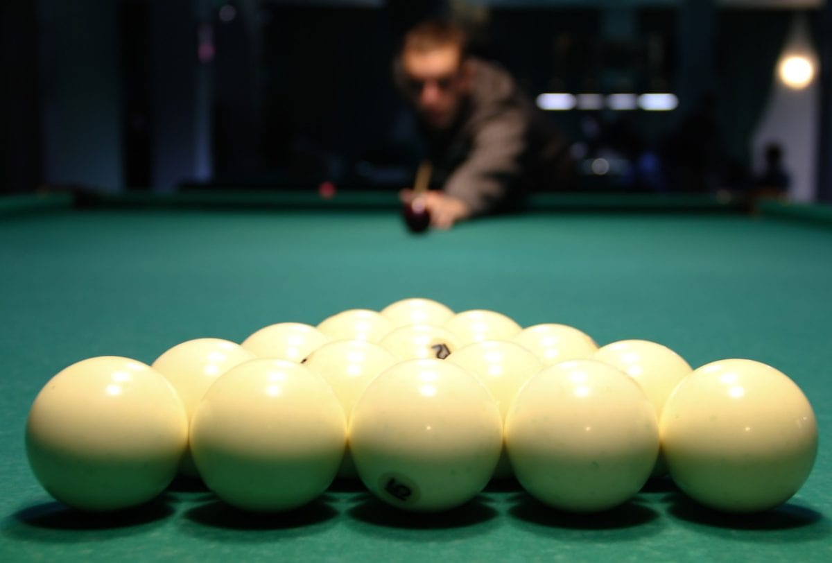 white billiard balls