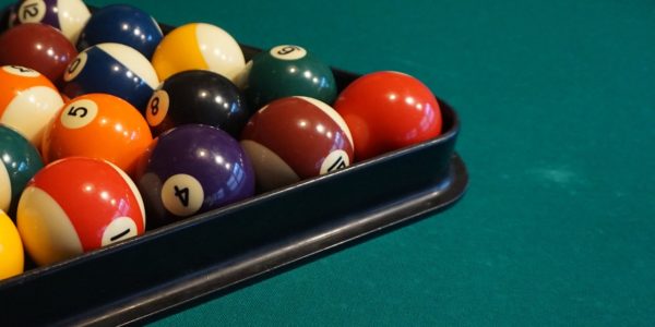 billiard balls inside the triangle